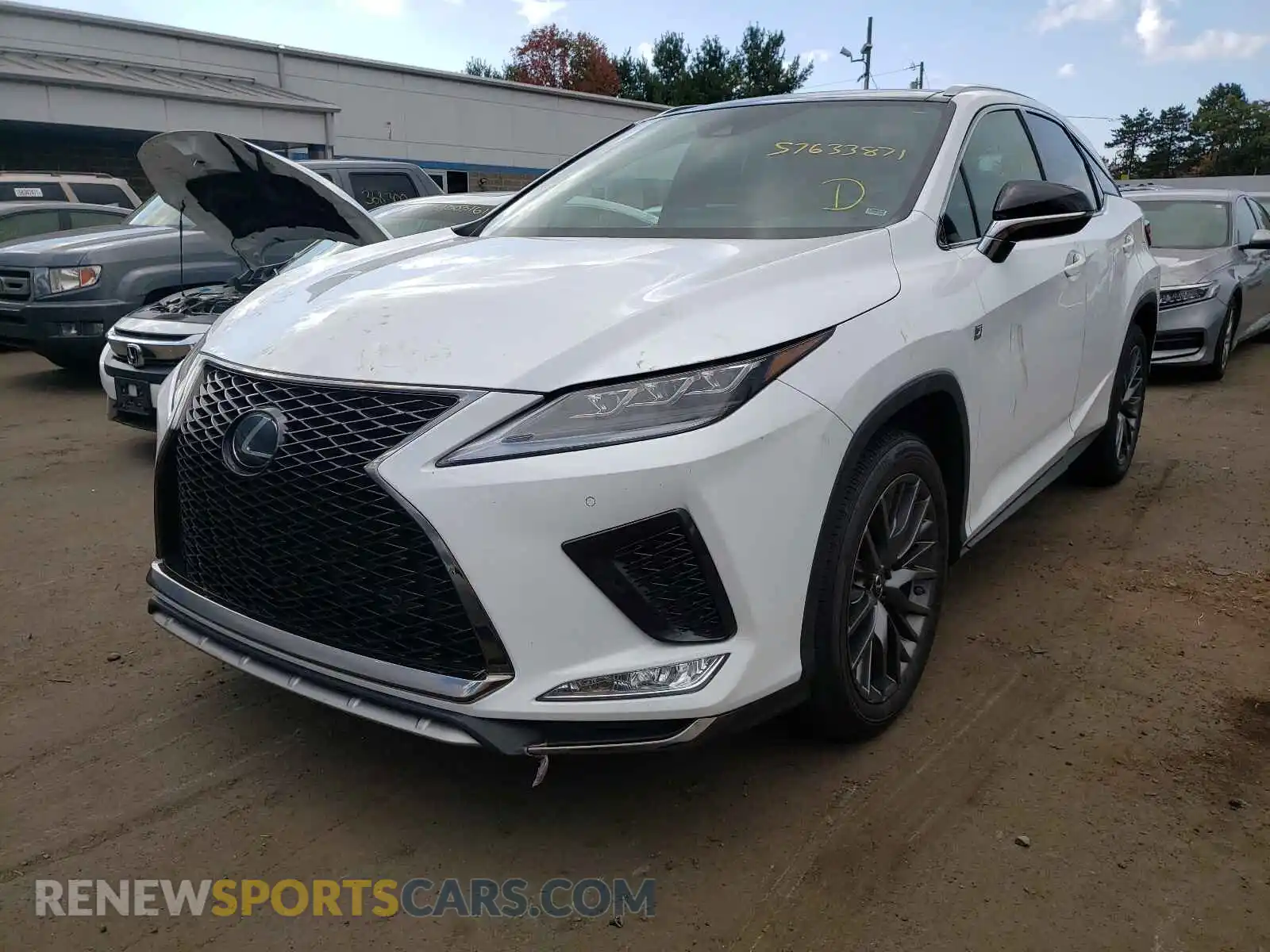 2 Photograph of a damaged car 2T2YZMDA9LC221766 LEXUS RX350 2020