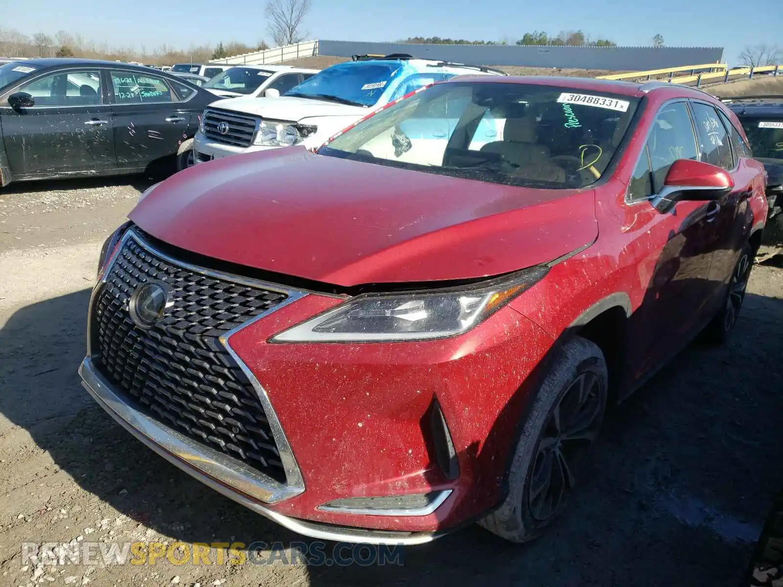 2 Photograph of a damaged car JTJHZKEA0L2015416 LEXUS RX350 2020