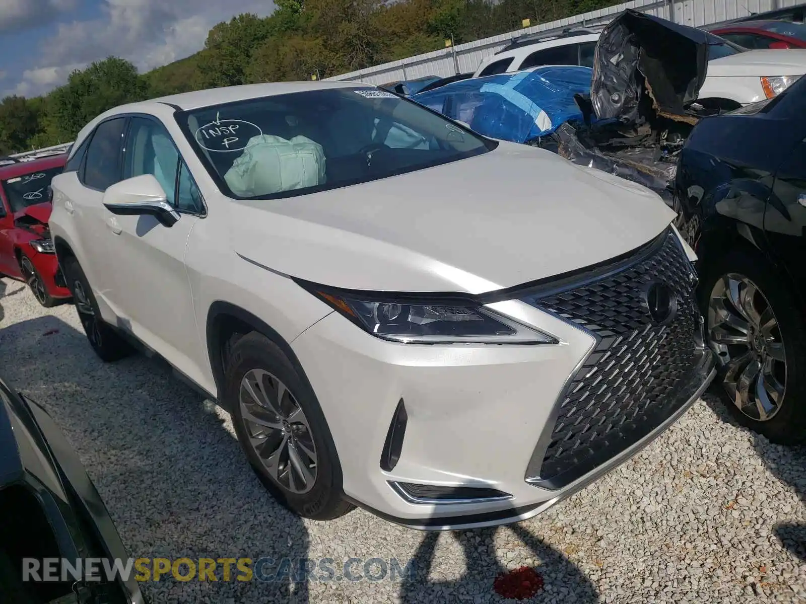 1 Photograph of a damaged car 2T2AZMAA5MC182486 LEXUS RX350 2021