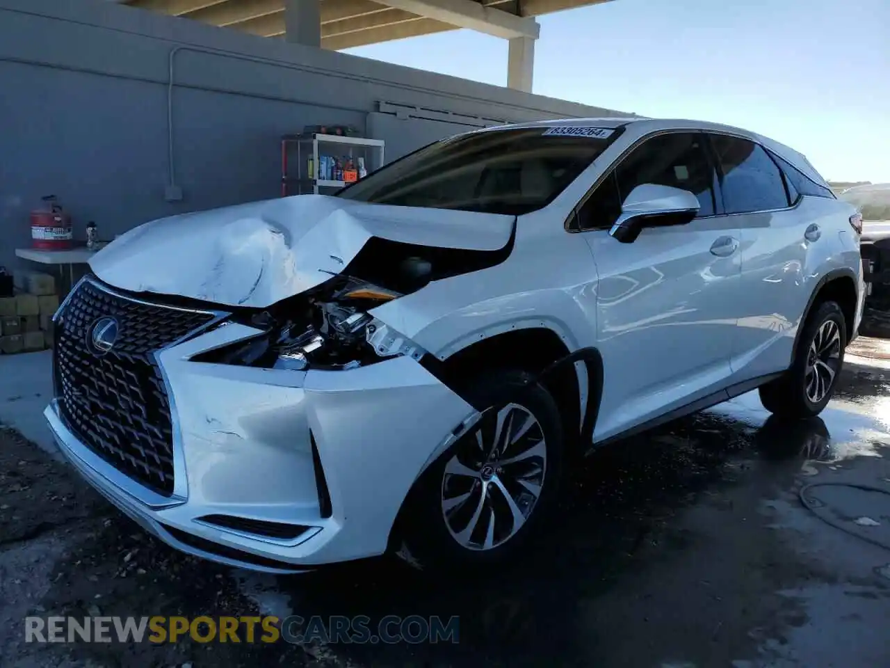 1 Photograph of a damaged car 2T2AZMAA7MC182408 LEXUS RX350 2021