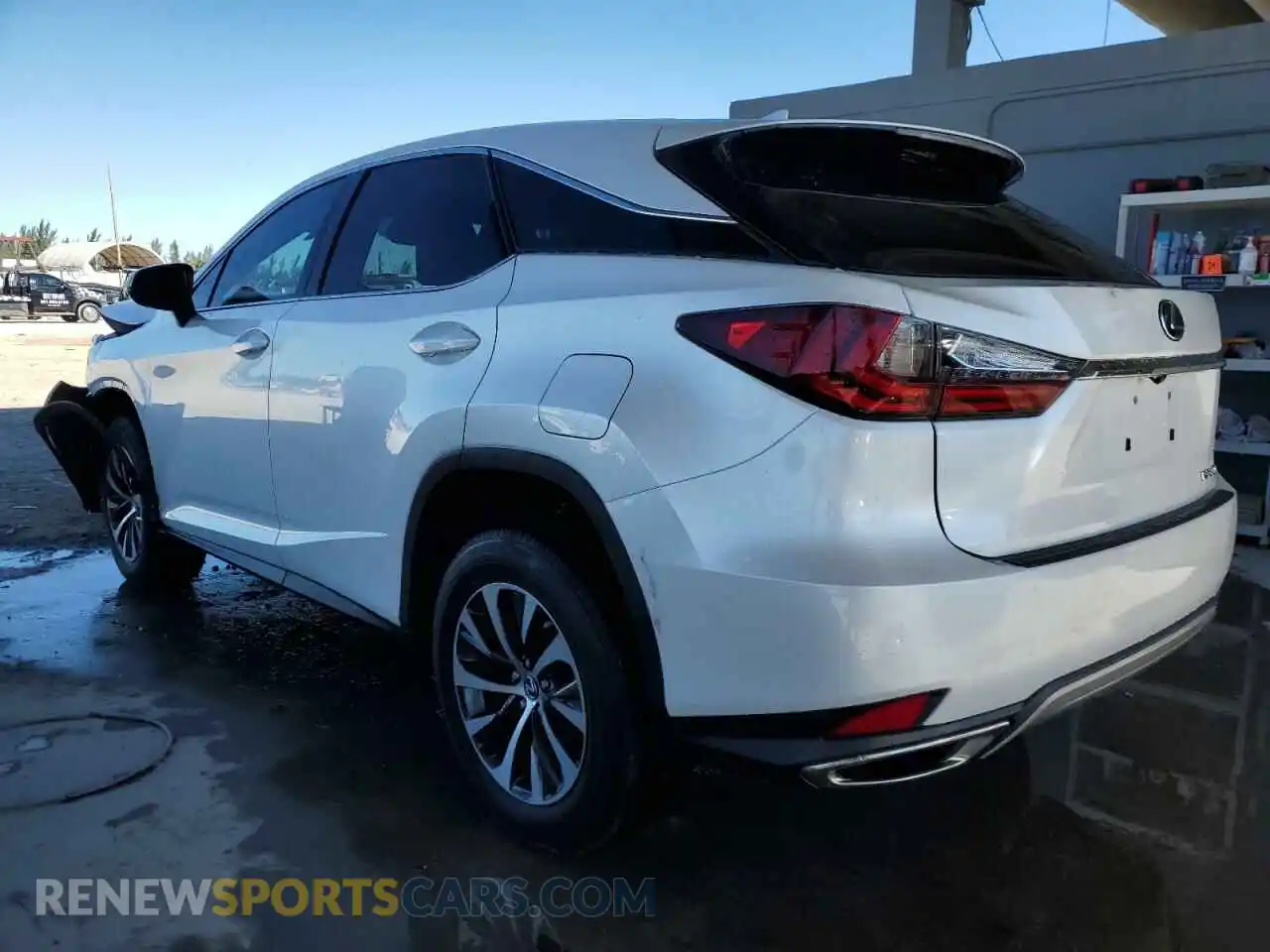 2 Photograph of a damaged car 2T2AZMAA7MC182408 LEXUS RX350 2021