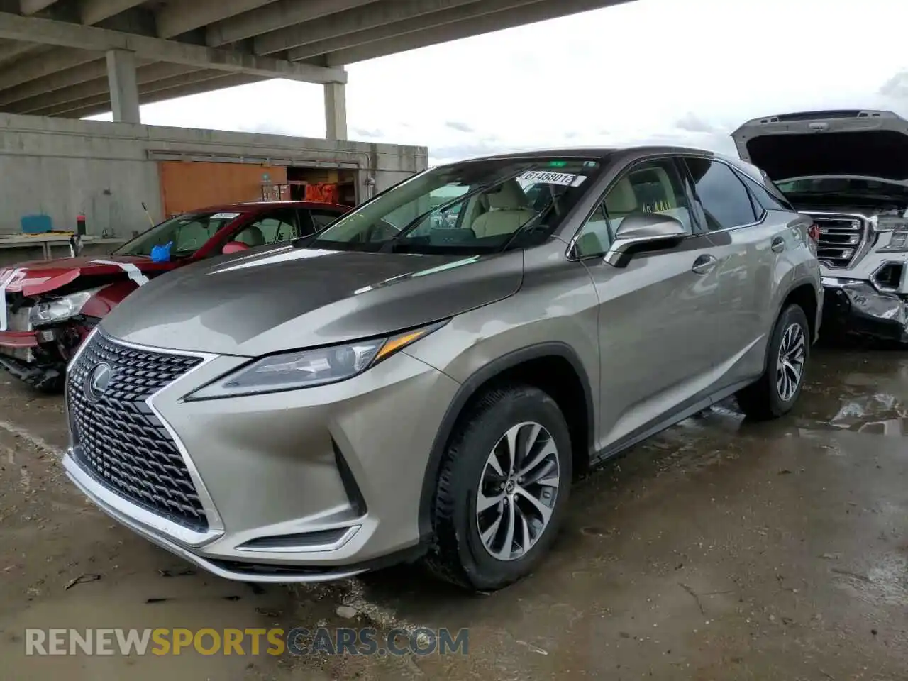 2 Photograph of a damaged car 2T2AZMAA8MC218347 LEXUS RX350 2021