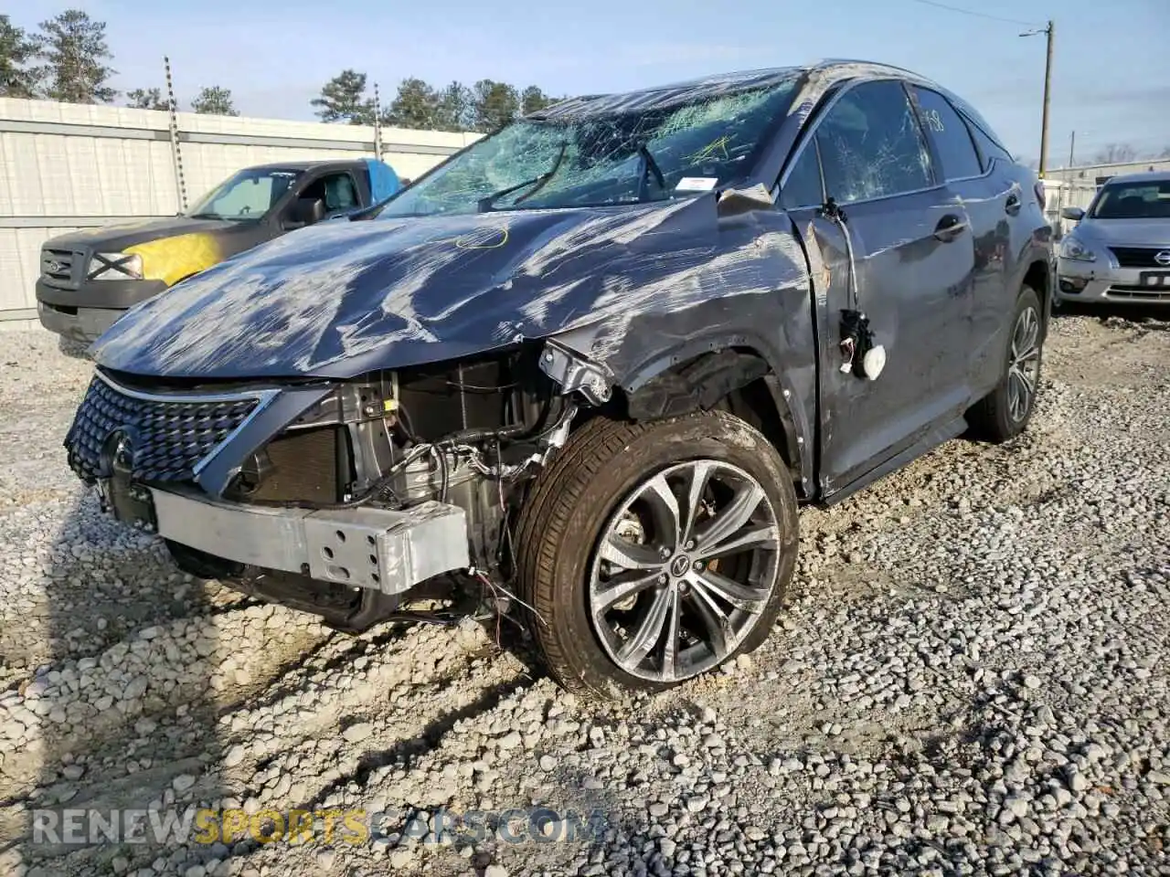 2 Photograph of a damaged car 2T2HZMAA0MC205686 LEXUS RX350 2021