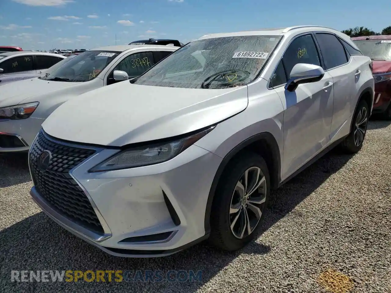 2 fotografías del automóvil dañado 2T2HZMAA0MC211620 LEXUS RX350 2021