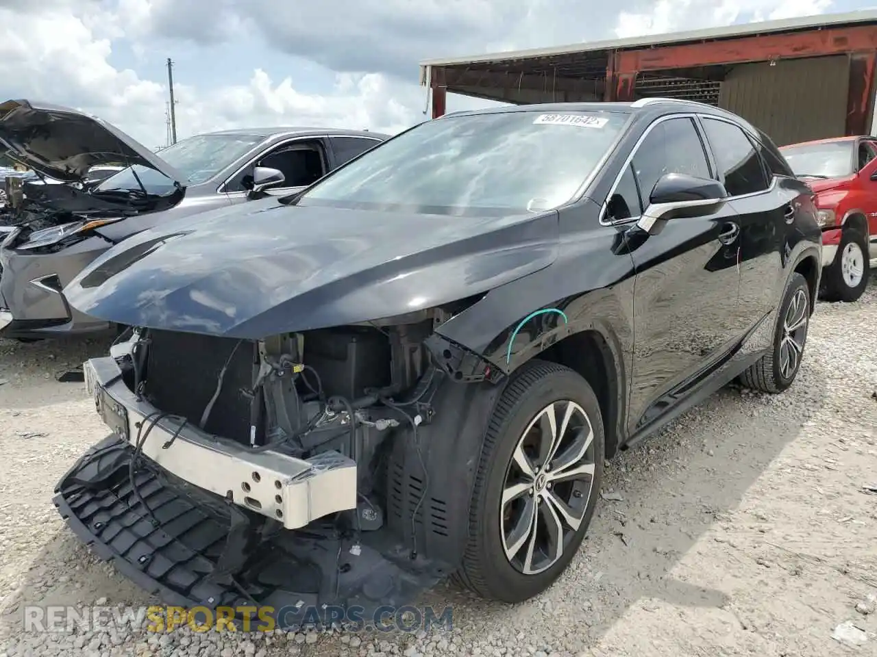 2 fotografías del automóvil dañado 2T2HZMAA1MC182502 LEXUS RX350 2021