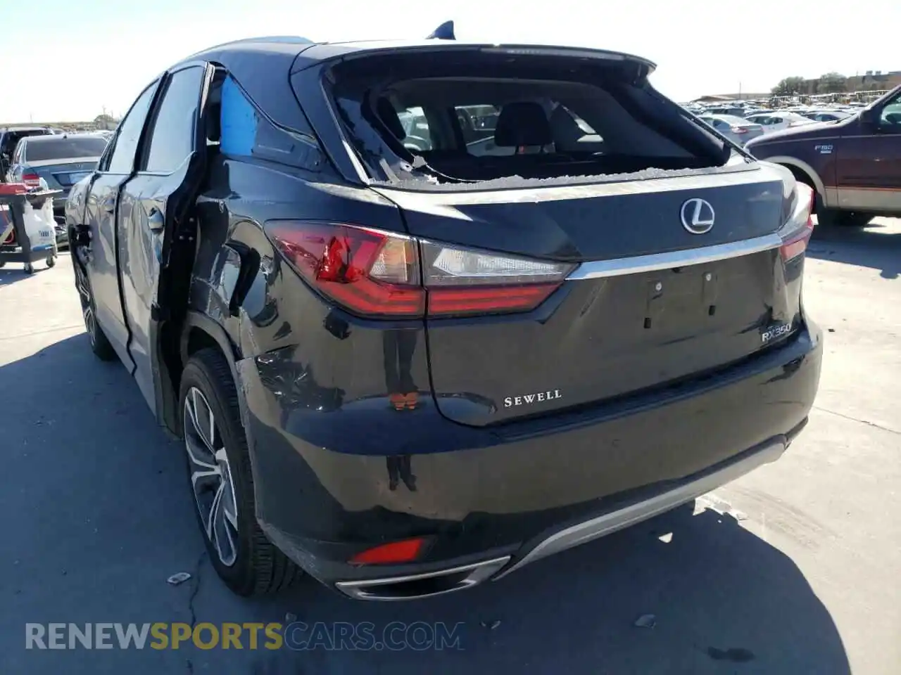3 Фотография поврежденного автомобиля 2T2HZMAA1MC200478 LEXUS RX350 2021