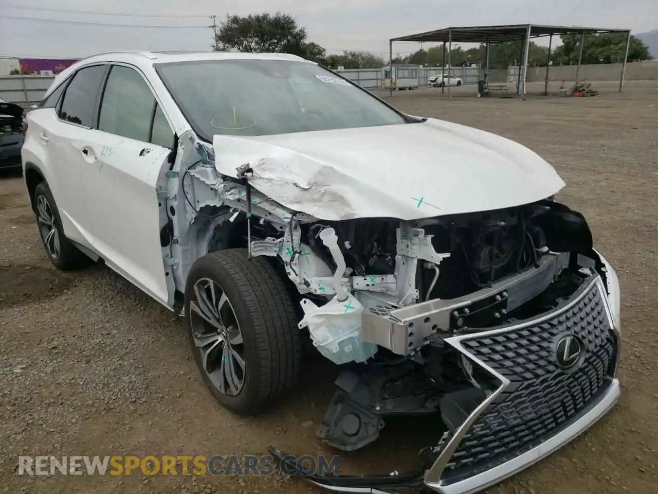 1 Photograph of a damaged car 2T2HZMAA2MC199485 LEXUS RX350 2021