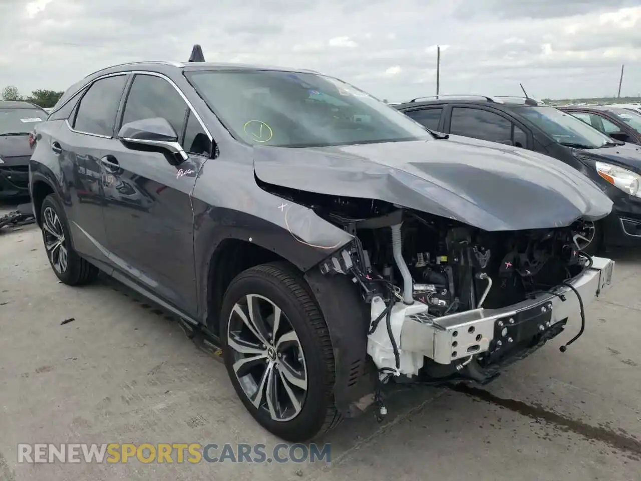 1 Photograph of a damaged car 2T2HZMAA4MC186673 LEXUS RX350 2021