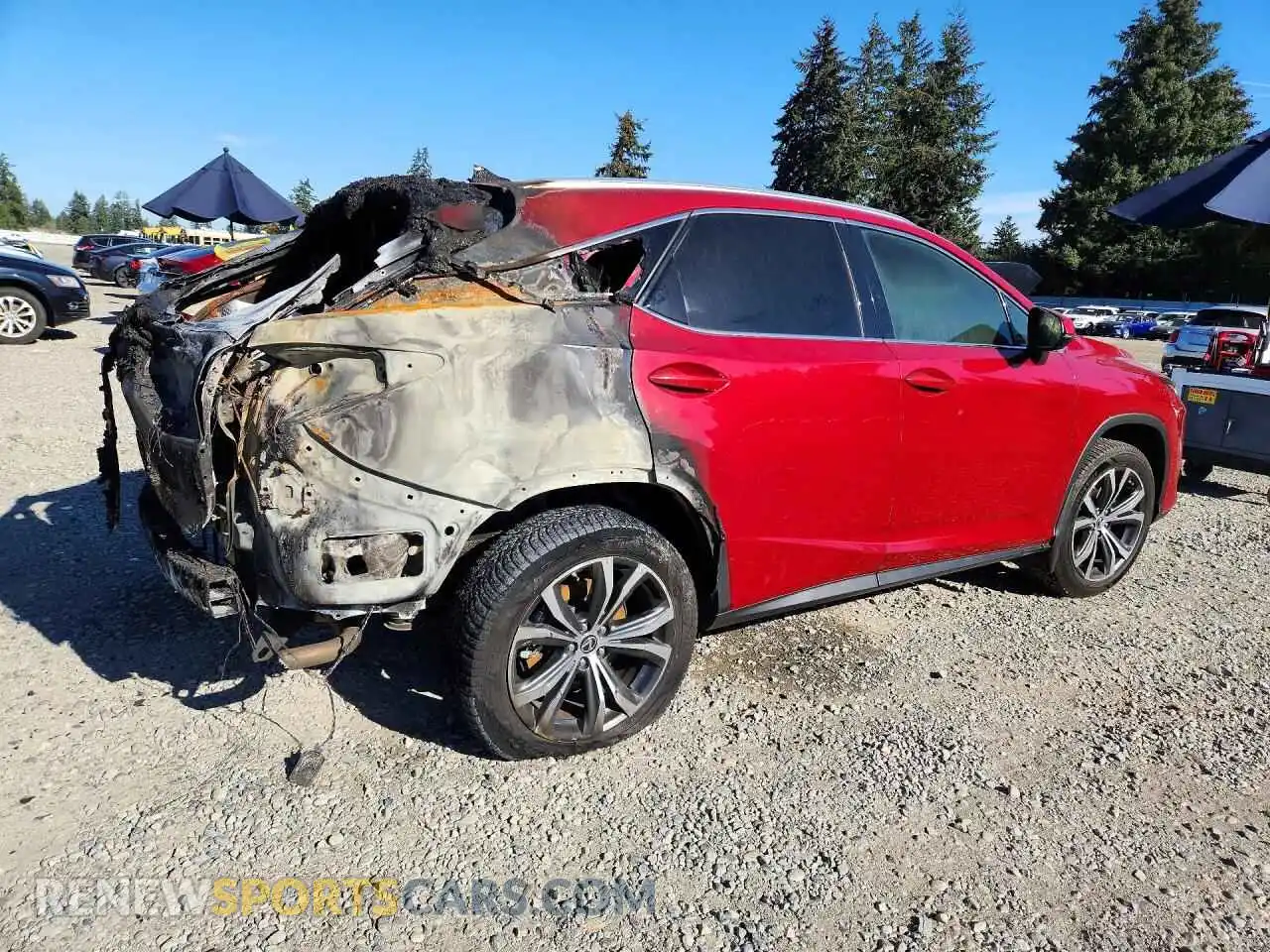 3 fotografías del automóvil dañado 2T2HZMAA7MC183136 LEXUS RX350 2021