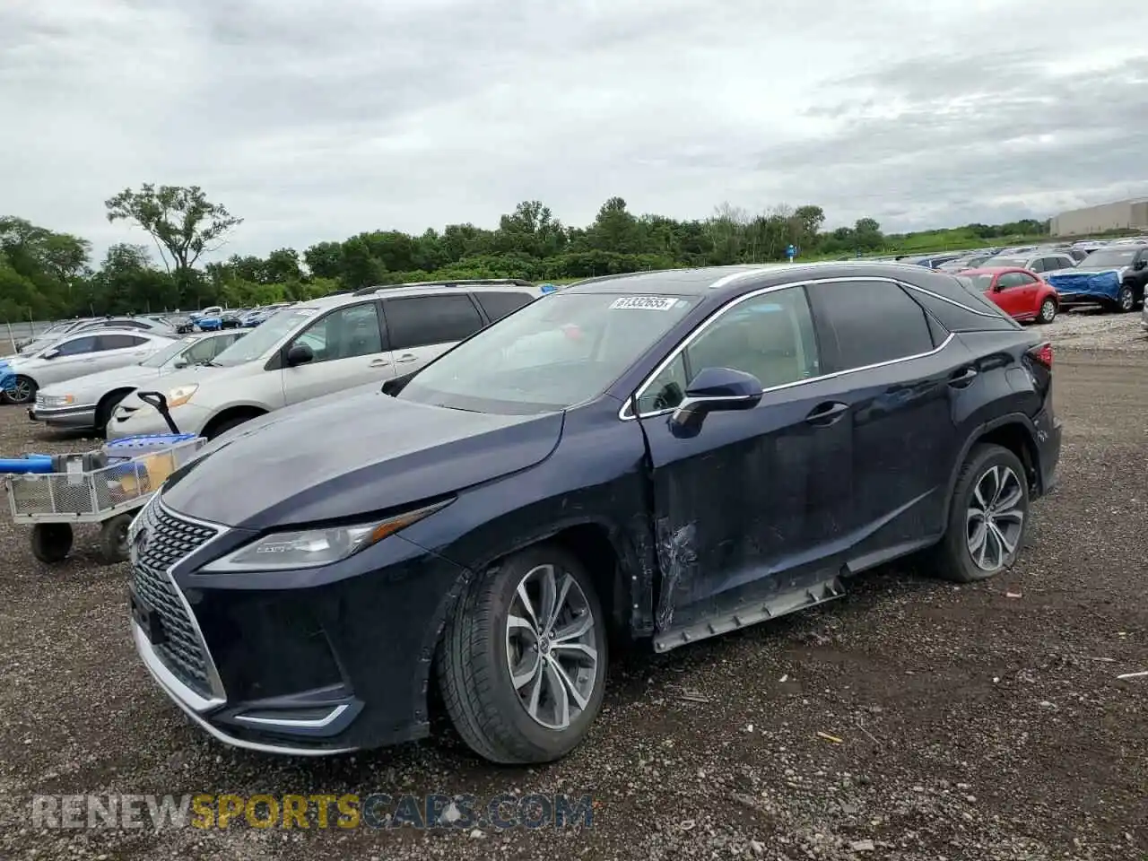 1 Photograph of a damaged car 2T2HZMAA7MC184142 LEXUS RX350 2021