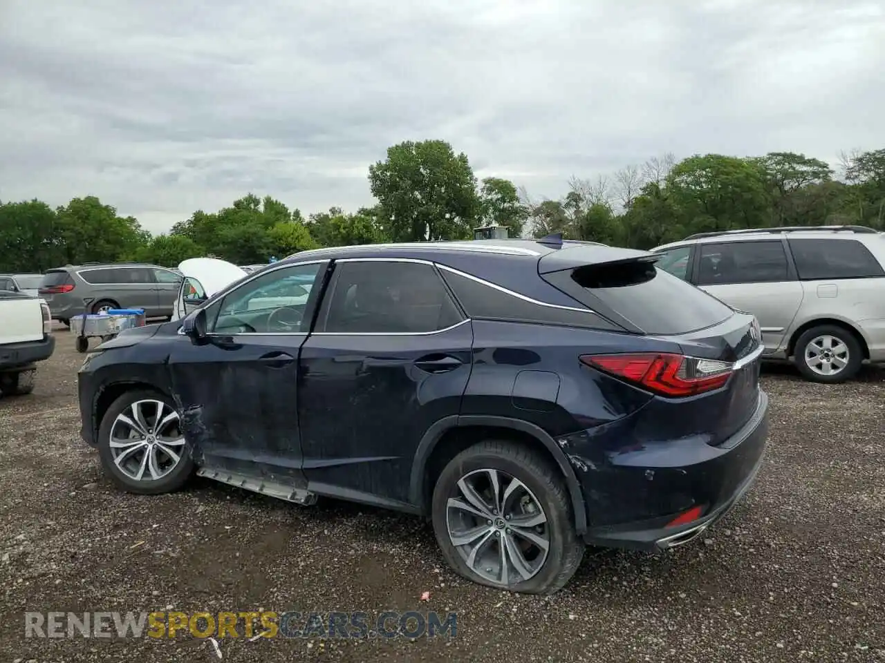 2 Photograph of a damaged car 2T2HZMAA7MC184142 LEXUS RX350 2021