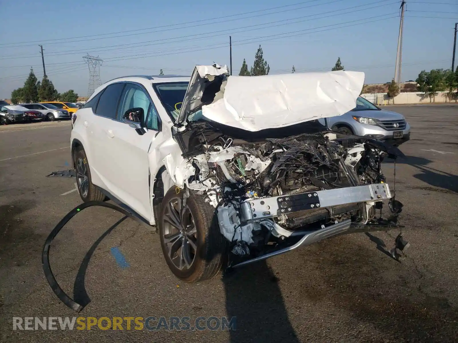1 Photograph of a damaged car 2T2HZMAA7MC196971 LEXUS RX350 2021