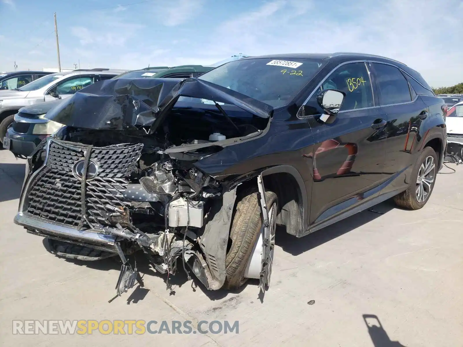 2 Photograph of a damaged car 2T2HZMAA8MC192914 LEXUS RX350 2021