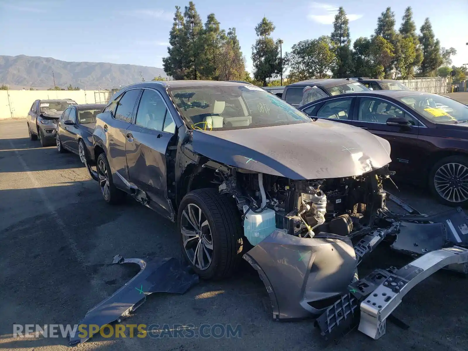 1 Photograph of a damaged car 2T2HZMAA9MC200437 LEXUS RX350 2021