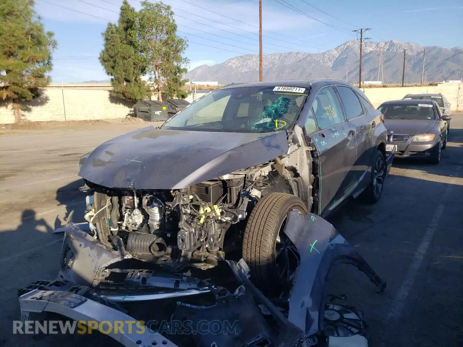 2 Photograph of a damaged car 2T2HZMAA9MC200437 LEXUS RX350 2021