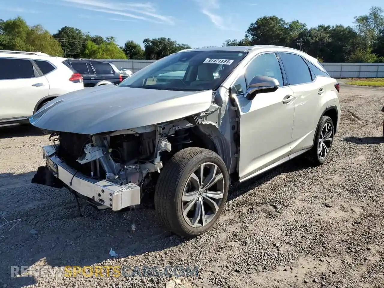 1 Photograph of a damaged car 2T2HZMAAXMC183292 LEXUS RX350 2021