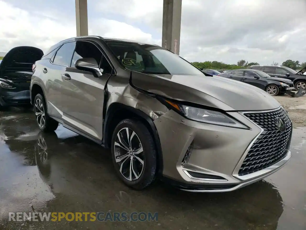 1 Photograph of a damaged car 2T2HZMAAXMC183812 LEXUS RX350 2021