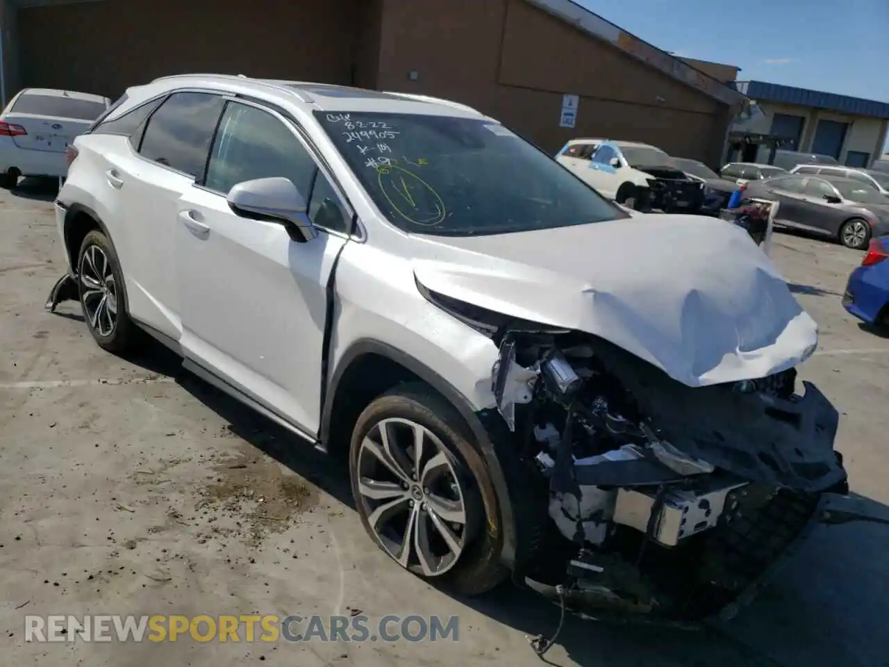 1 Photograph of a damaged car 2T2HZMDA3MC279308 LEXUS RX350 2021