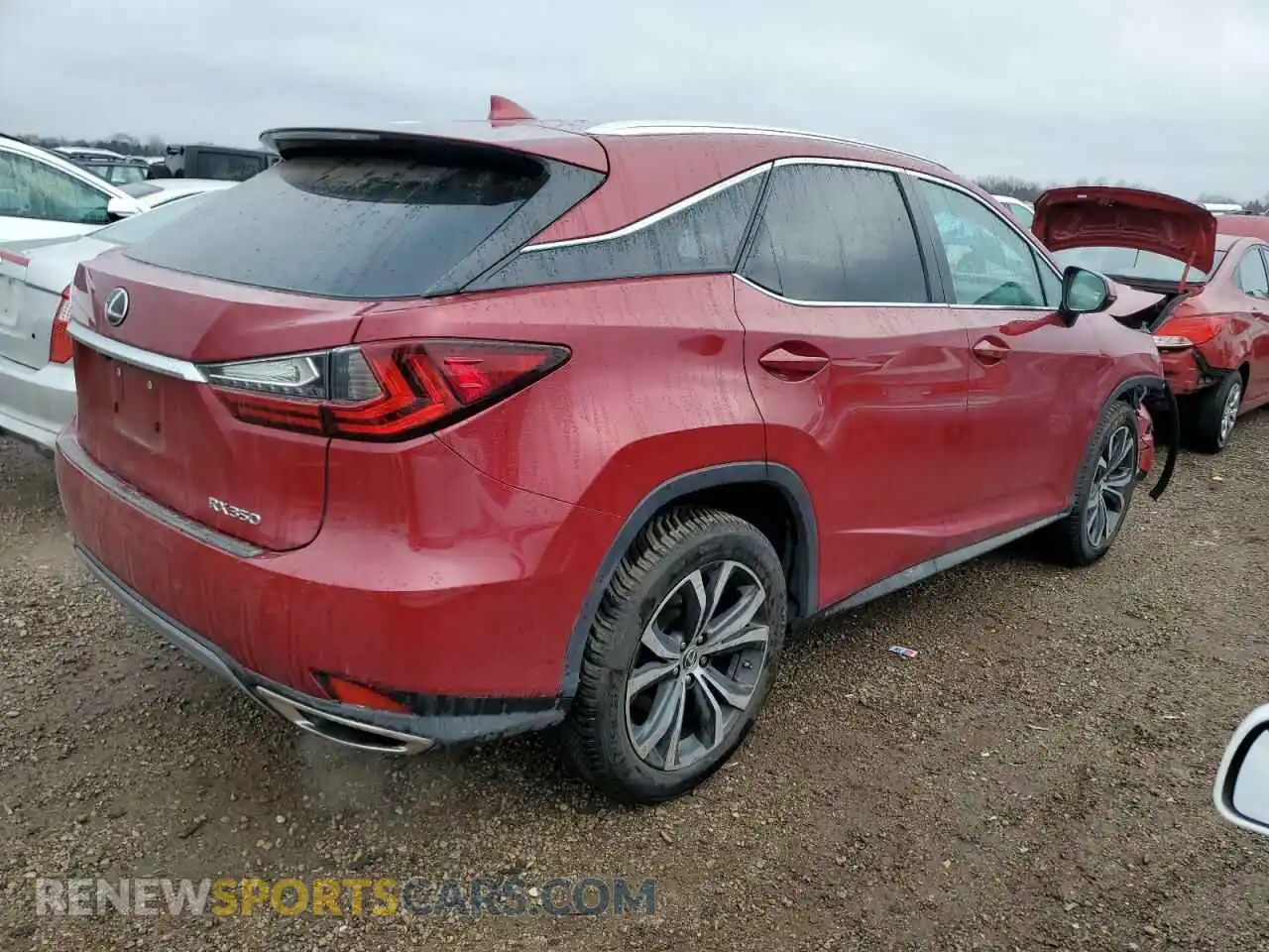 3 fotografías del automóvil dañado 2T2HZMDA3MC283455 LEXUS RX350 2021