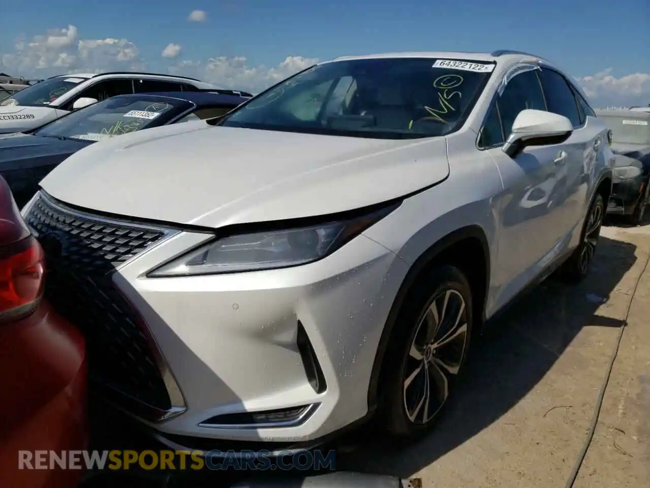 2 Photograph of a damaged car 2T2HZMDA4MC271962 LEXUS RX350 2021