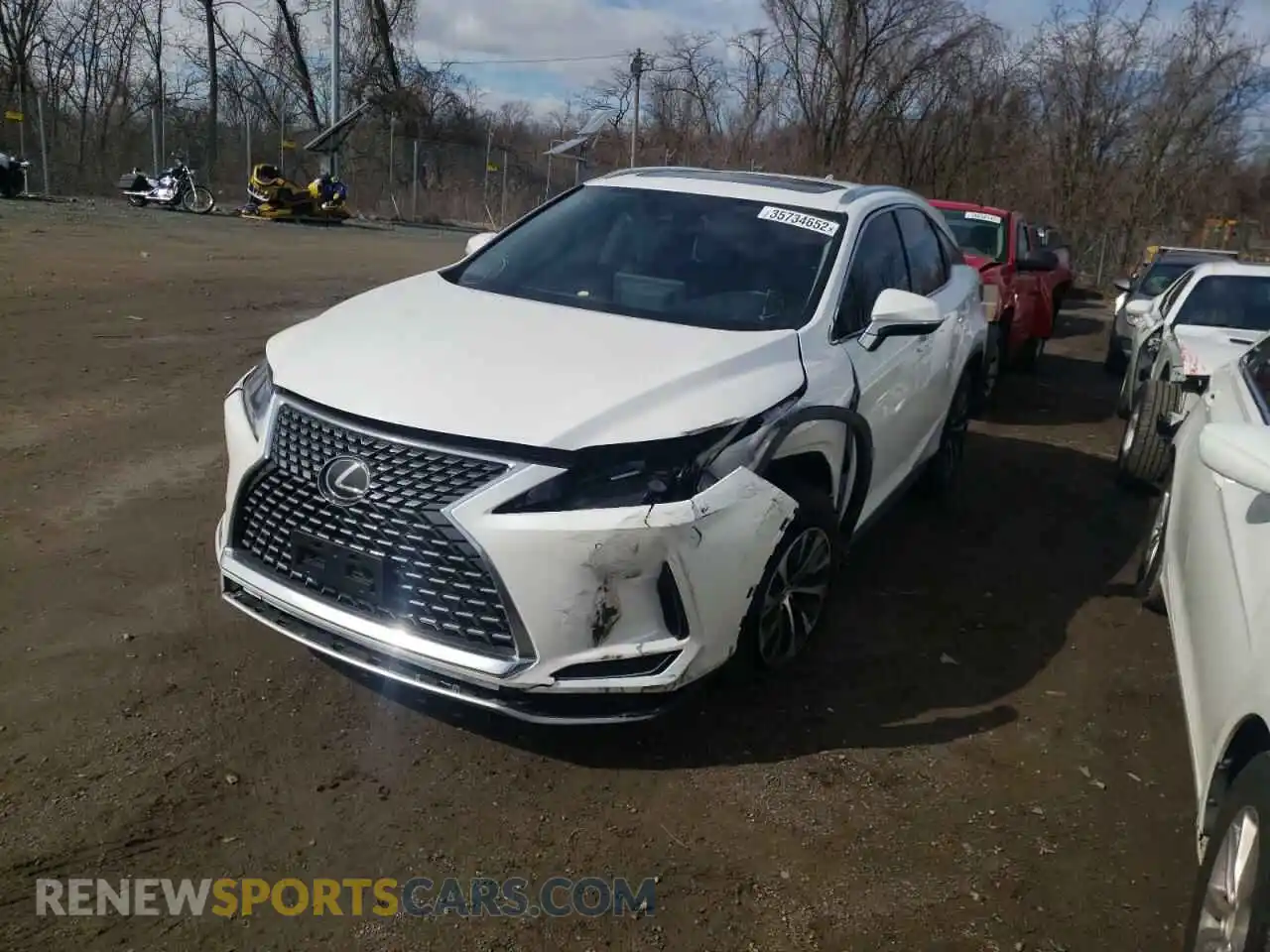 2 Photograph of a damaged car 2T2HZMDA6MC284048 LEXUS RX350 2021