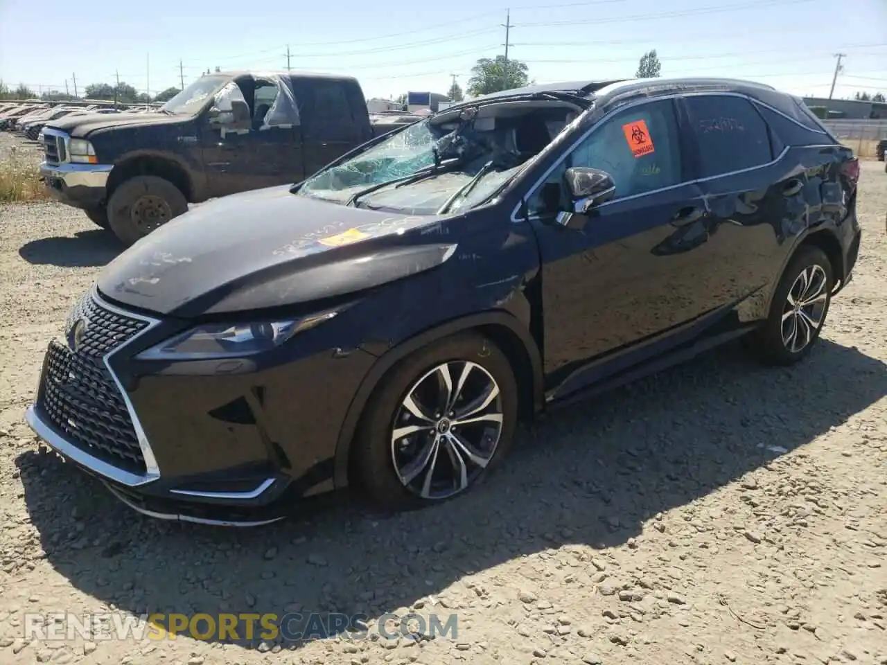 2 Photograph of a damaged car 2T2HZMDA7MC258171 LEXUS RX350 2021