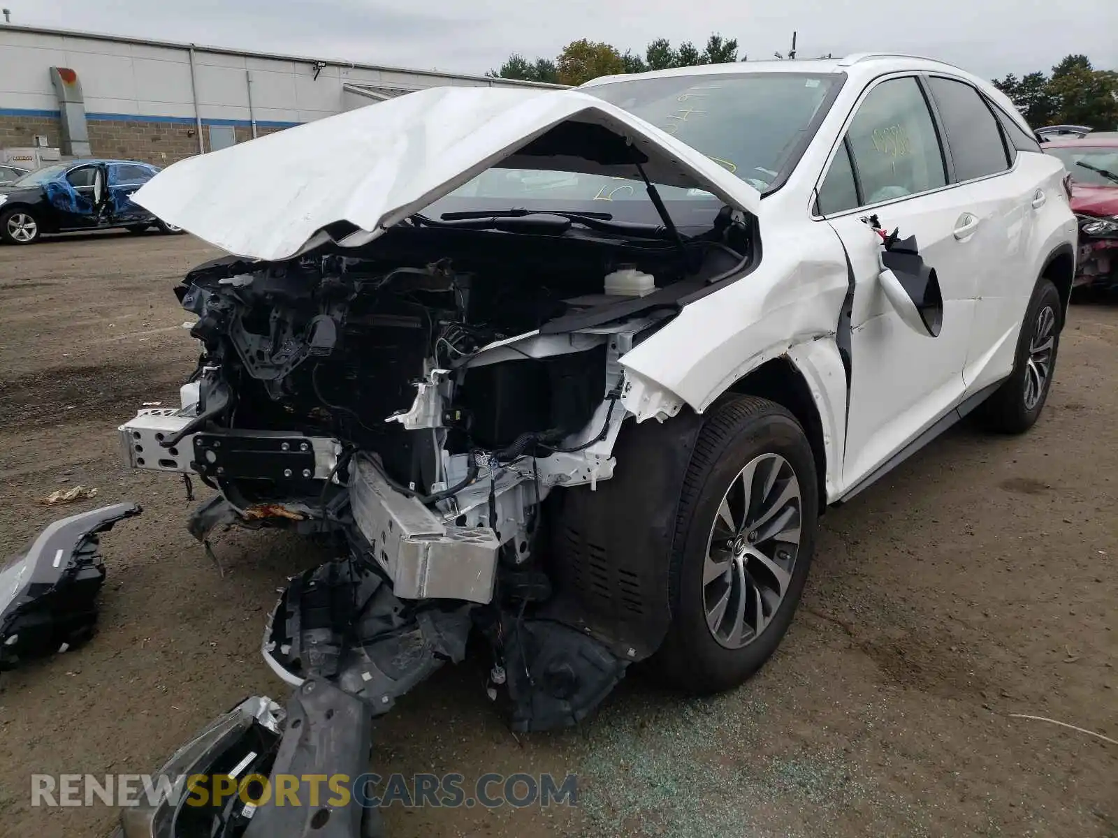 2 Photograph of a damaged car 2T2HZMDA7MC265671 LEXUS RX350 2021