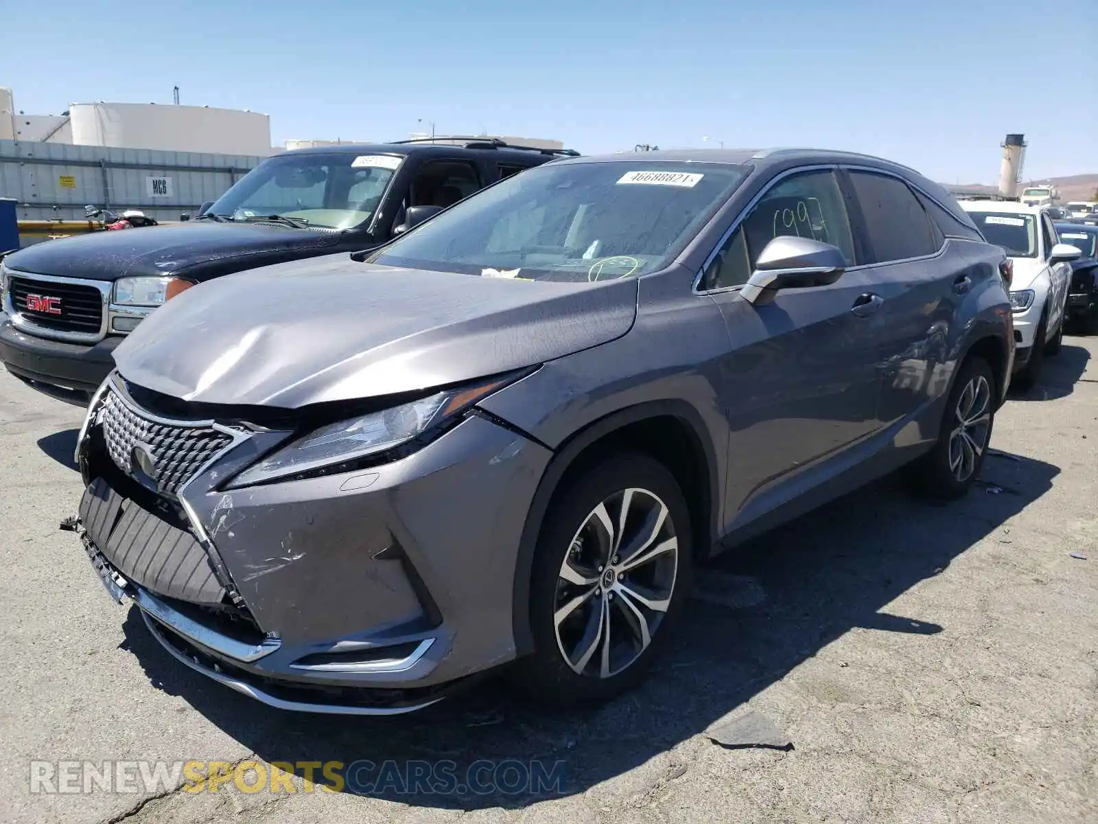 2 Photograph of a damaged car 2T2HZMDA8MC266943 LEXUS RX350 2021