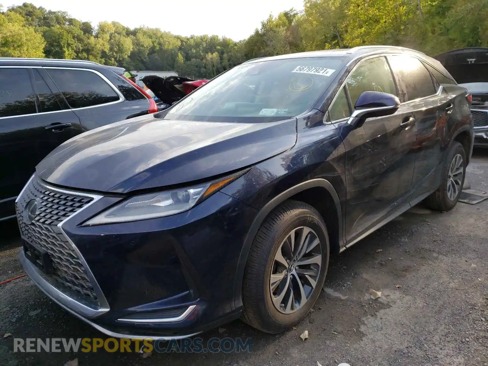 2 Photograph of a damaged car 2T2HZMDA9MC300534 LEXUS RX350 2021