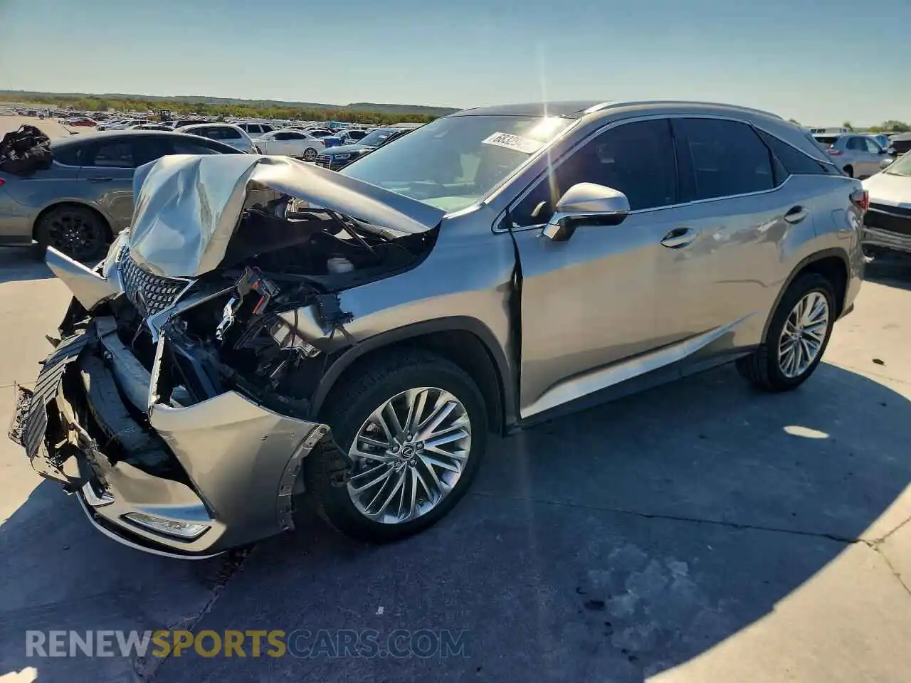 1 Photograph of a damaged car 2T2JZMAA2MC213046 LEXUS RX350 2021