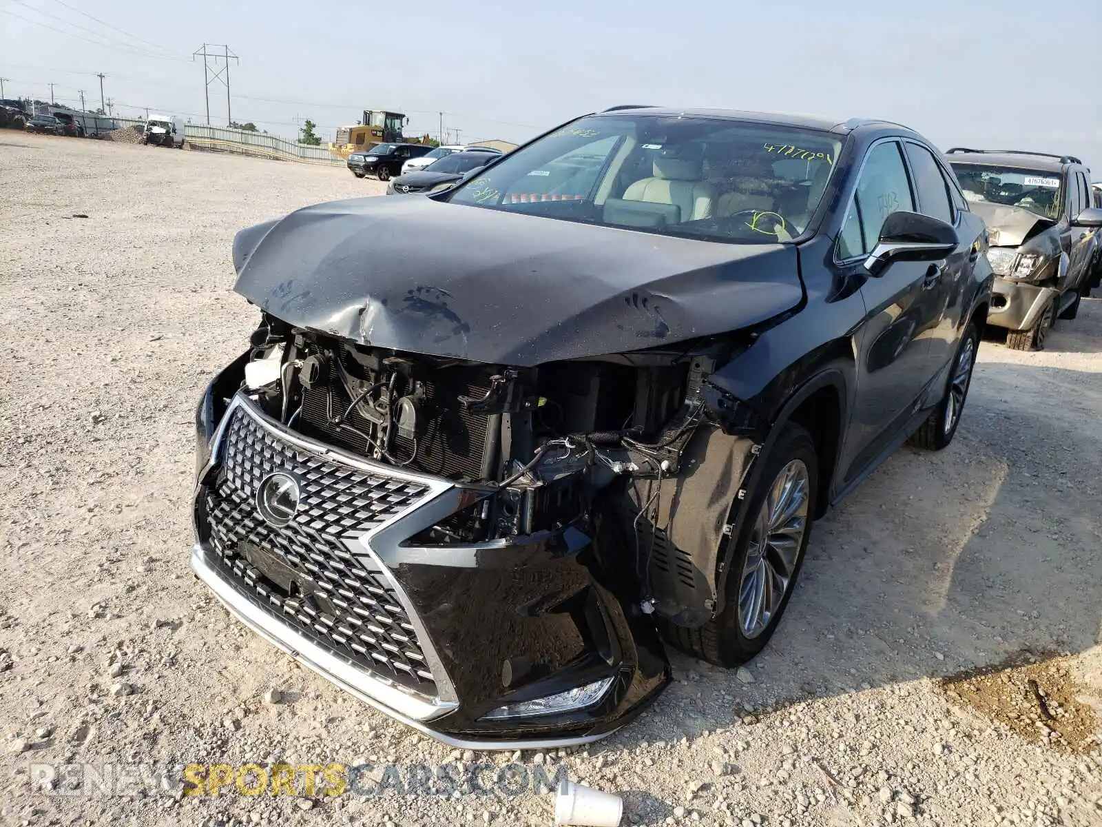2 Photograph of a damaged car 2T2JZMAA4MC187453 LEXUS RX350 2021