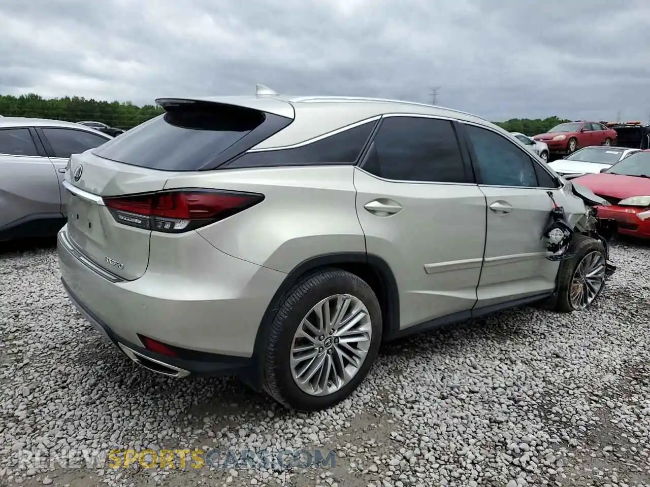 3 Photograph of a damaged car 2T2JZMAA4MC203103 LEXUS RX350 2021
