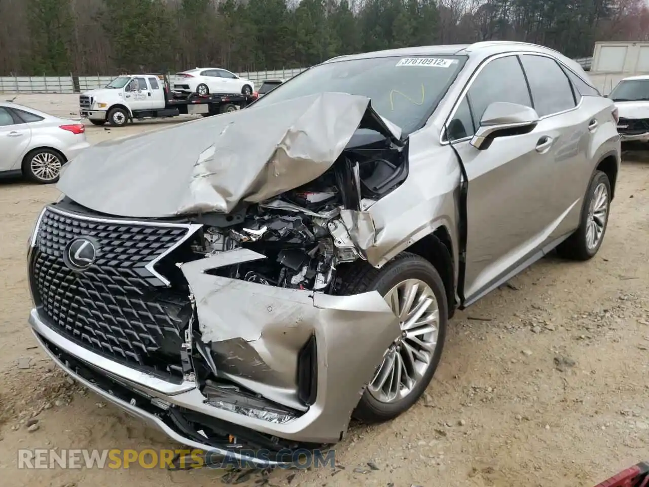 2 Photograph of a damaged car 2T2JZMAA5MC203160 LEXUS RX350 2021