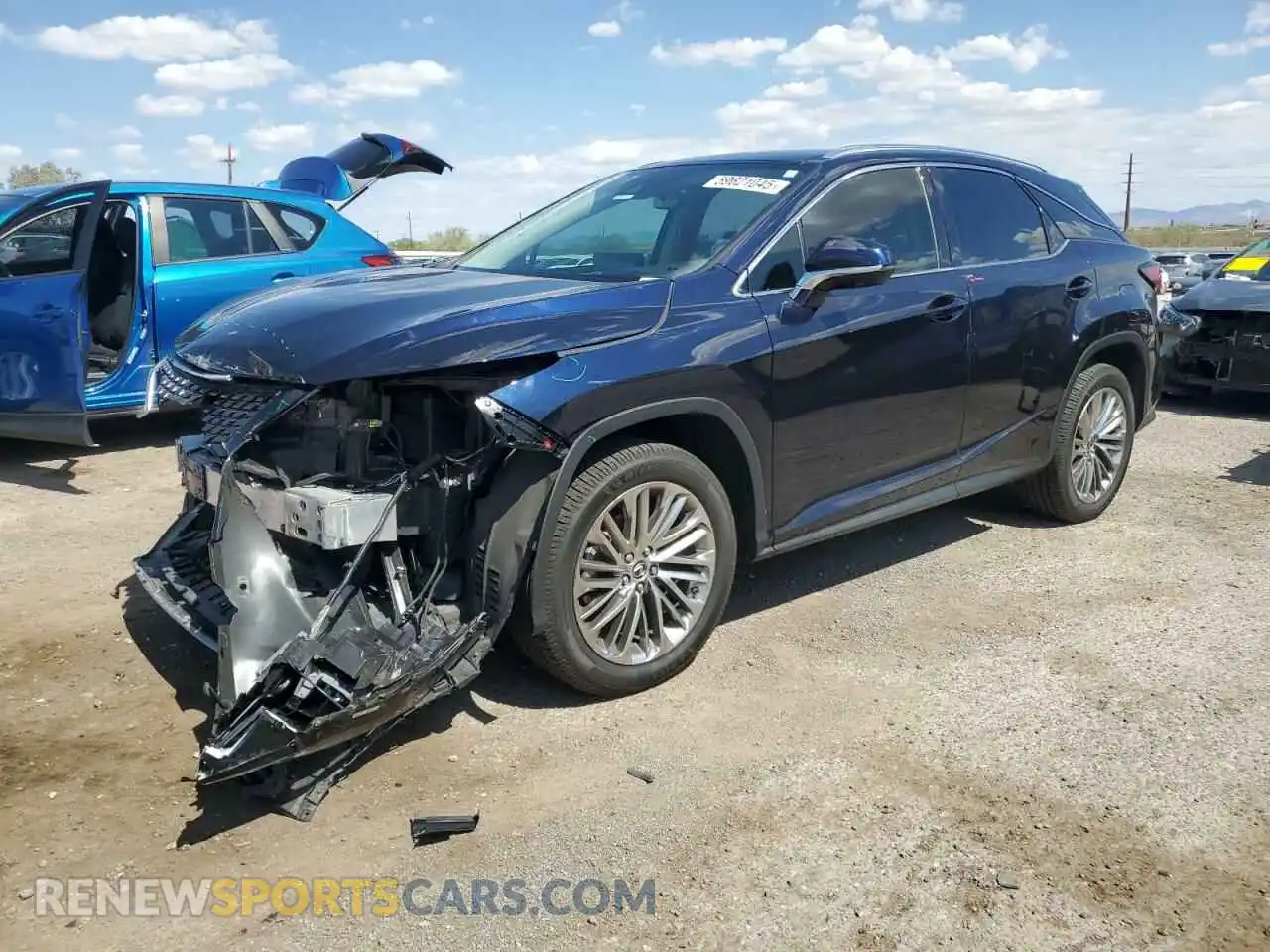 1 Photograph of a damaged car 2T2JZMAA6MC214894 LEXUS RX350 2021