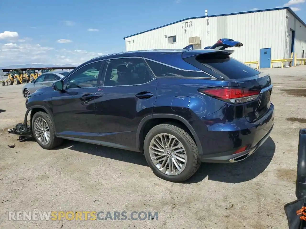2 Photograph of a damaged car 2T2JZMAA6MC214894 LEXUS RX350 2021