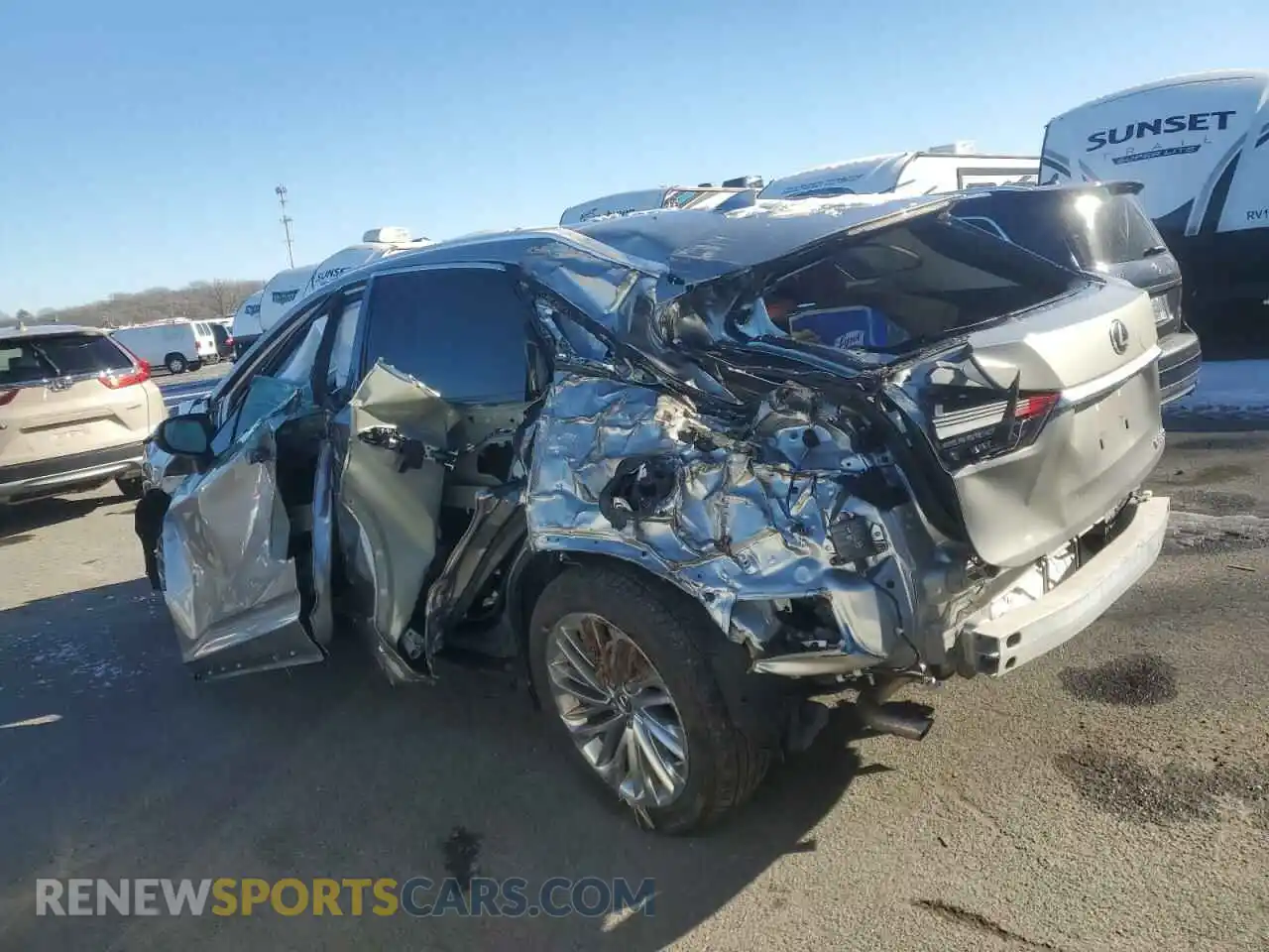 2 Photograph of a damaged car 2T2JZMDA6MC279840 LEXUS RX350 2021
