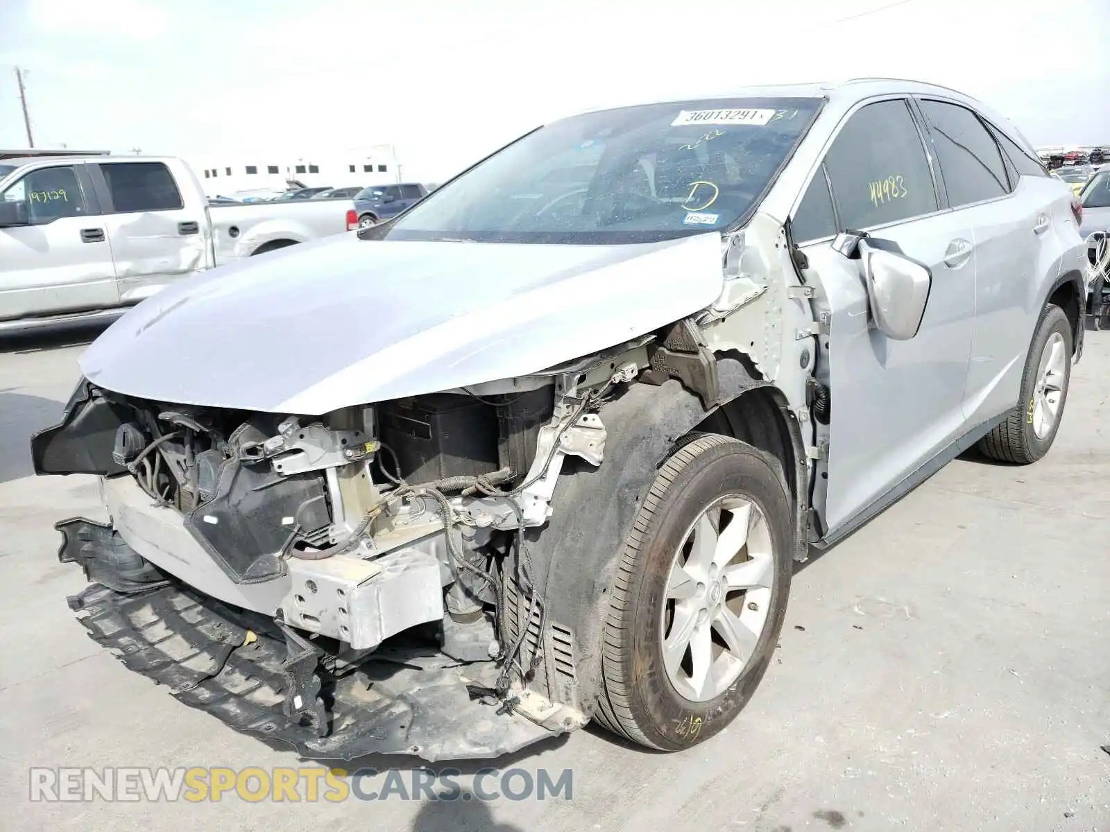 2 Photograph of a damaged car 2T2ZZMCA7GC008181 LEXUS RX350 2021