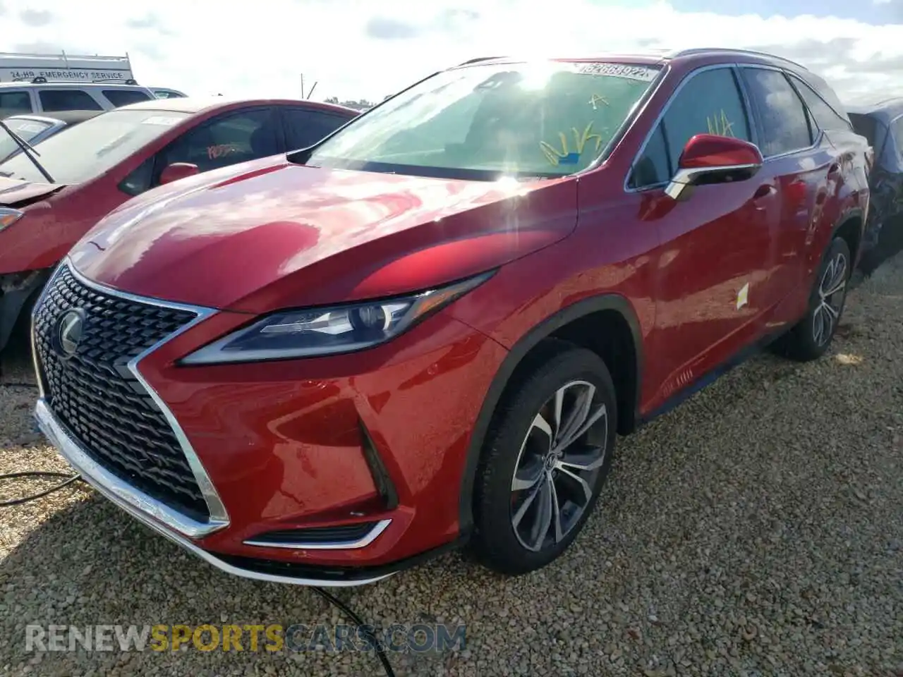 2 Фотография поврежденного автомобиля JTJHZKEA8M2019053 LEXUS RX350 2021