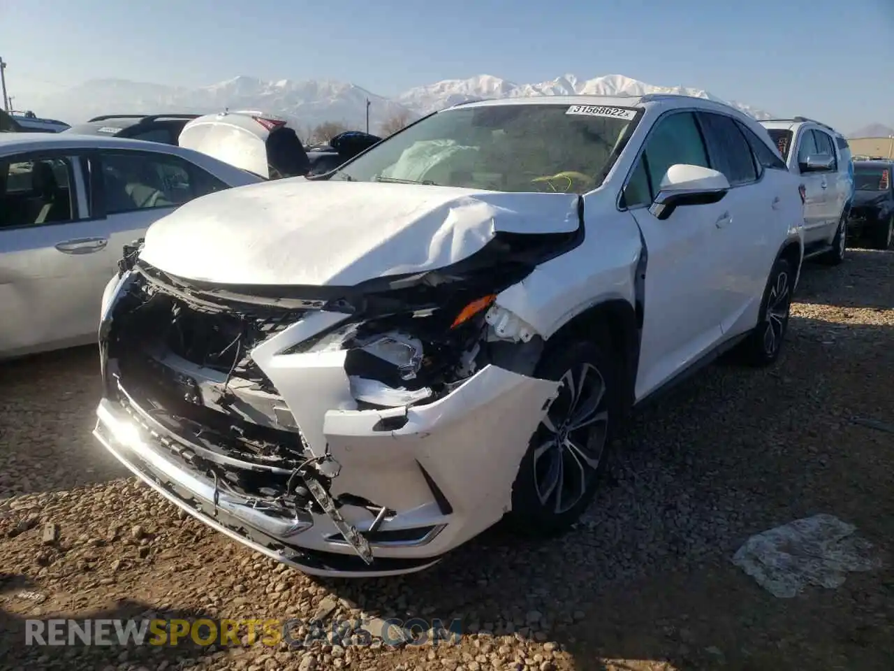2 Photograph of a damaged car JTJHZKFA1M2031091 LEXUS RX350 2021