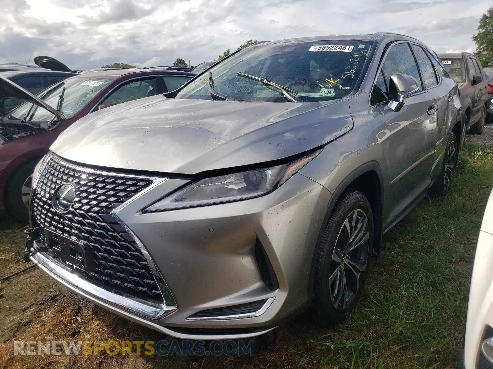 2 Photograph of a damaged car JTJHZKFAXM2028013 LEXUS RX350 2021