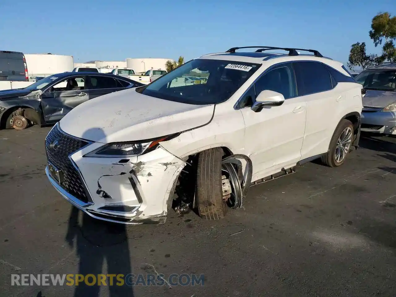 1 Photograph of a damaged car JTJHZMDA2M2053471 LEXUS RX350 2021