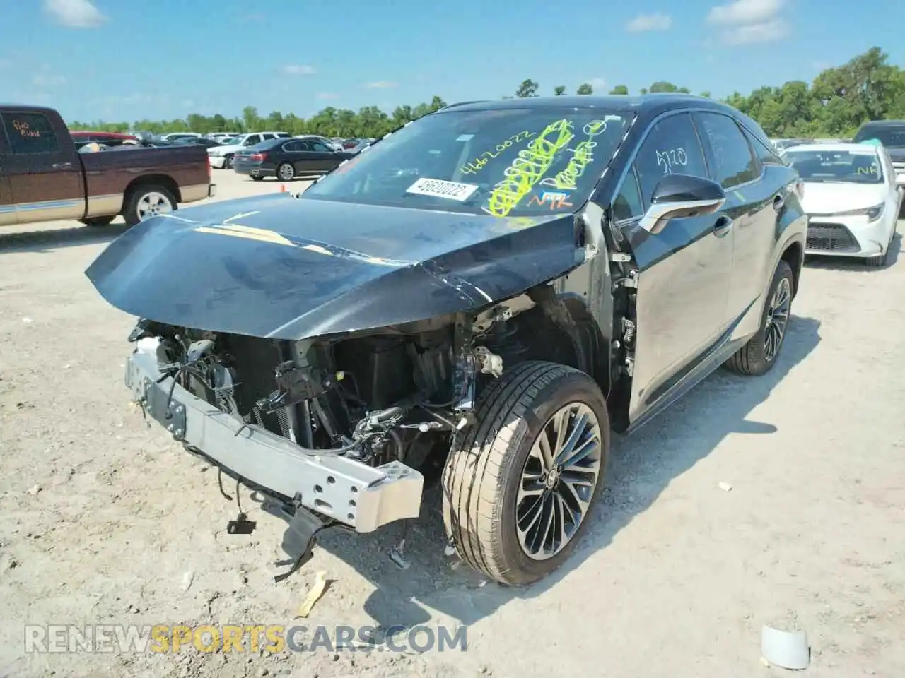 2 Photograph of a damaged car 2T2HZMAA2NC227903 LEXUS RX350 2022