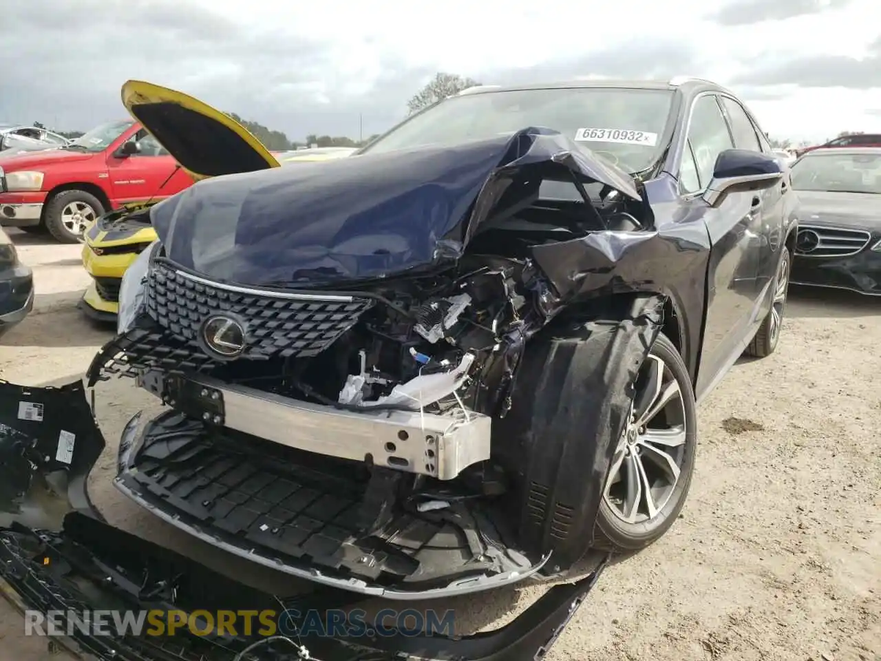 2 Photograph of a damaged car 2T2HZMAA8NC237108 LEXUS RX350 2022