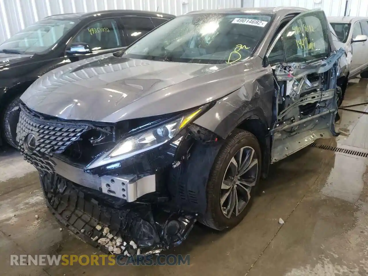 2 Photograph of a damaged car 2T2HZMDA1NC323680 LEXUS RX350 2022