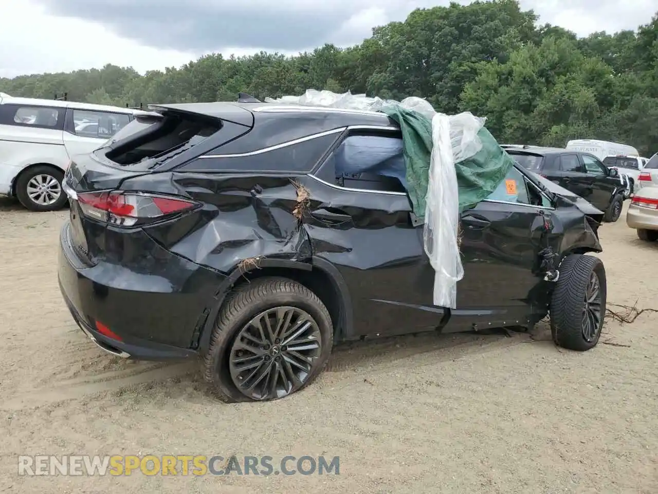 3 fotografías del automóvil dañado 2T2HZMDA5NC329272 LEXUS RX350 2022