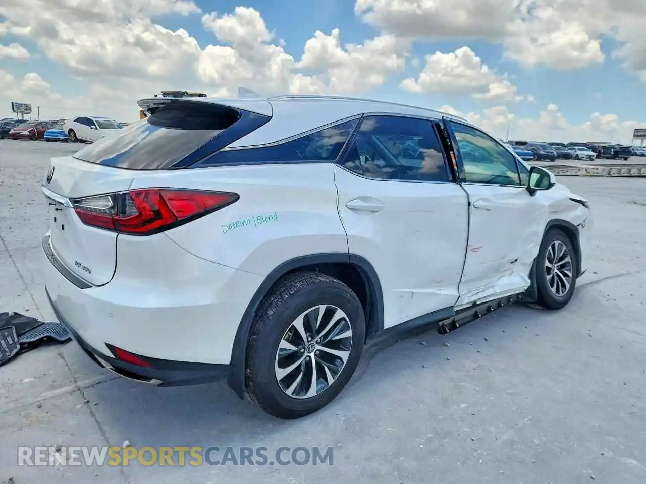 3 fotografías del automóvil dañado 2T2HZMDA7NC345649 LEXUS RX350 2022