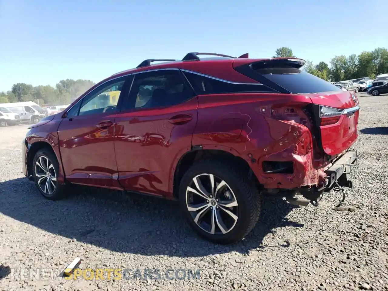 2 Photograph of a damaged car 2T2HZMDA9NC349976 LEXUS RX350 2022