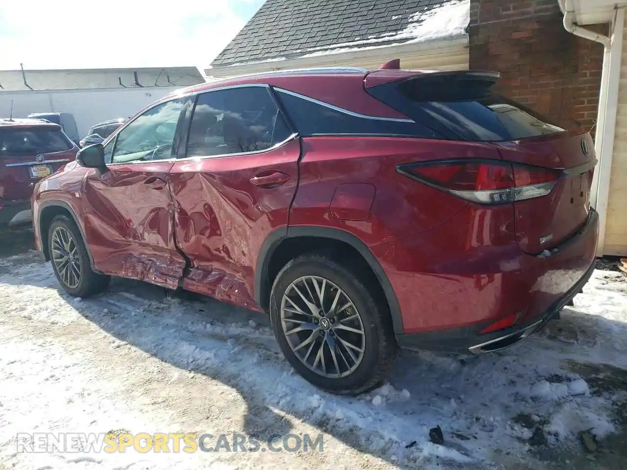 2 Photograph of a damaged car 2T2SZMDA0NC358393 LEXUS RX350 2022