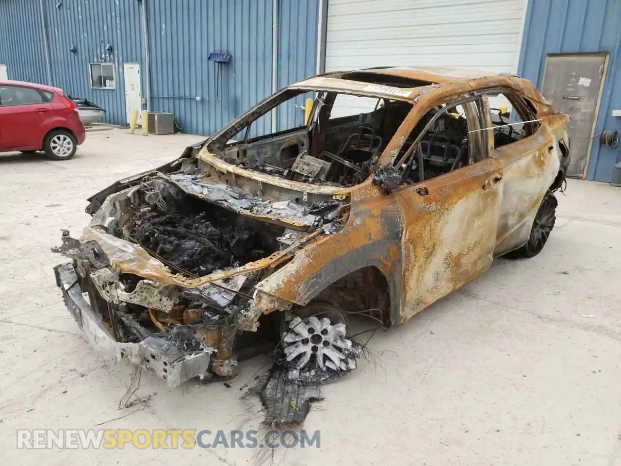 2 Photograph of a damaged car 2T2SZMDA3NC329373 LEXUS RX350 2022