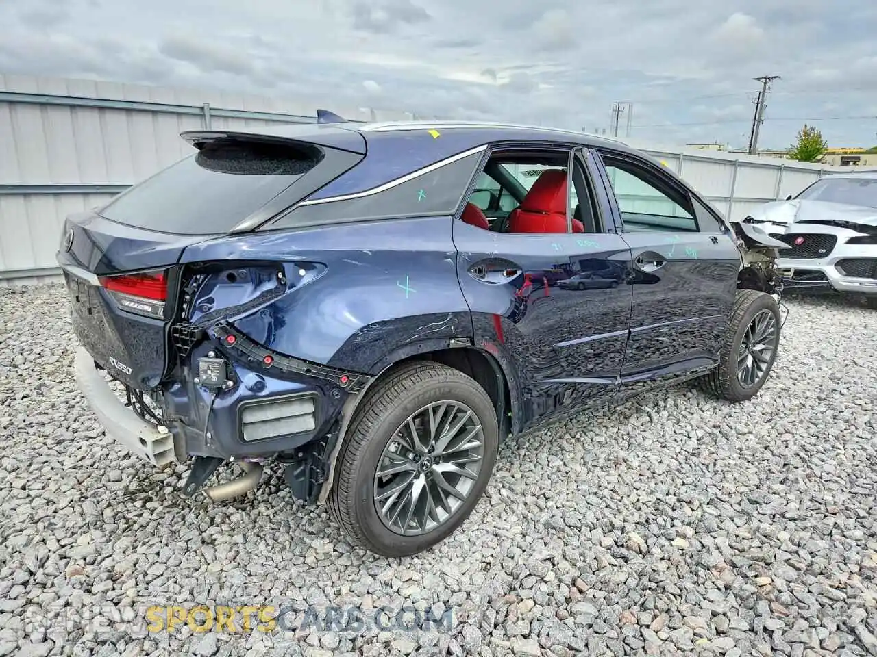 3 fotografías del automóvil dañado 2T2SZMDA3NC361398 LEXUS RX350 2022